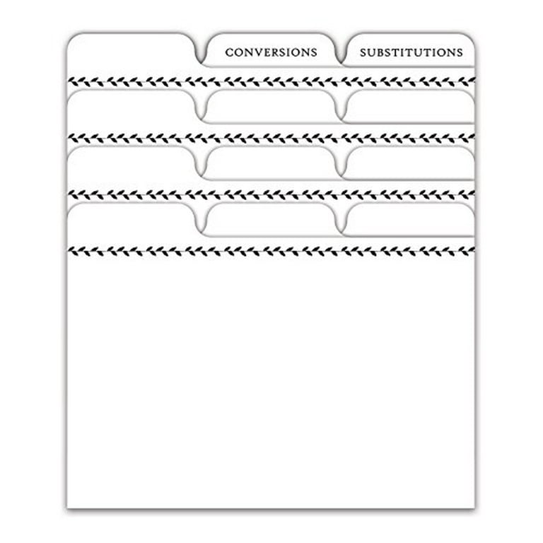 Jot & Mark Recipe Card Dividers  24 Tabs per Set, Works With 4x6 Inch Cards,  Helps Organize Recipe Box (Citrus) 