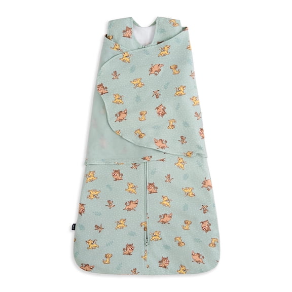 HALO Disney Lion King 100% Cotton Swaddle Tog 1.5, Lion King Friends, Small
