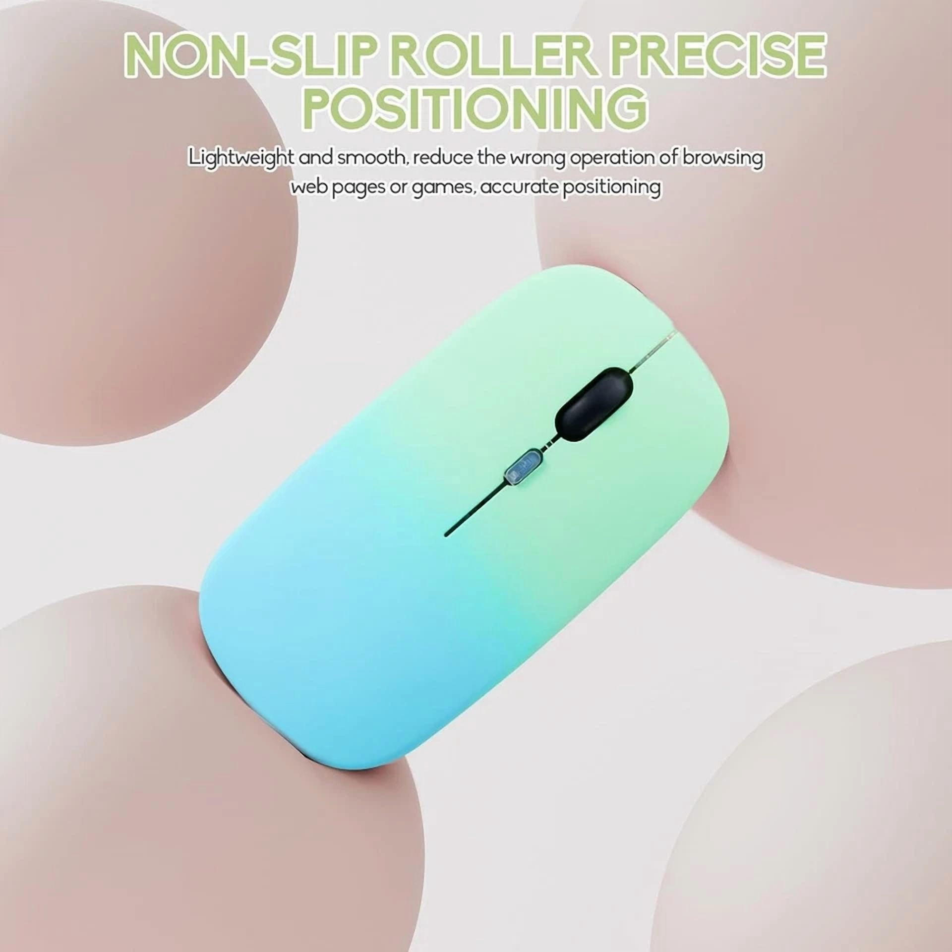 Wireless Bluetooth Mouse (Bt5.2 + Usb) – Silent Slim Rechargeable Dual Mode