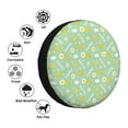 thumbnail image 4 of Haiem Spare Tire Cover , Wheel Cover with Easter with eggs and flowers printed, Camper Spare Tire Cover Fit for Jeep Wrangler Rv SUV Truck Travel Trailer-16 inch, 4 of 6