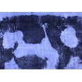 thumbnail image 1 of Ahgly Company Machine Washable Indoor Rectangle Abstract Blue Modern Area Rugs, 2' x 5', 1 of 4