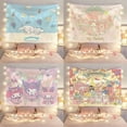 thumbnail image 3 of Sanrios Mymelody Cinnamoroll Kuromi Cartoon Tapestry Cloth Wall Hanging Carpet kawaii Anime Throw Yoga Beach Mat Blanket Nordic, 3 of 9
