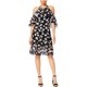 thumbnail image 1 of Vestido acampanado con hombros descubiertos para mujer de Kensie, negro, grande Kensie Alinear, 1 of 1
