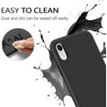 thumbnail image 2 of For Iphone Xr Case Liquid Silicone Slim Cover With Microfiber Lining Shockproof Protective Phone Case For Iphone Xr 6.1 Inch Black[L613], 2 of 5