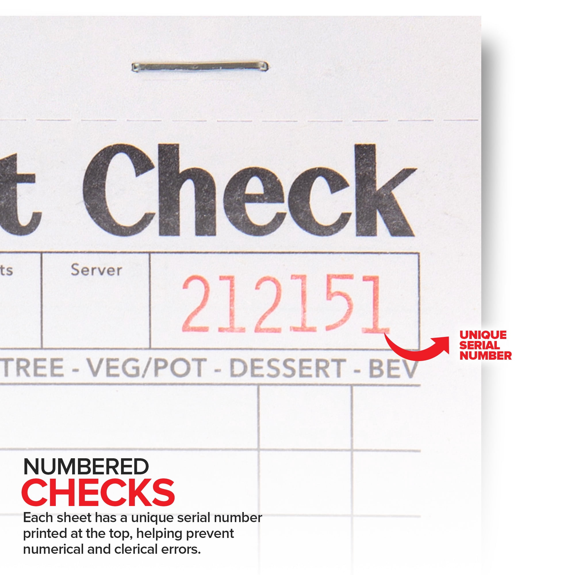 Stock Your Home Black and White Guest Check Books for Servers, 160 Pack – Server Note Pads, Waiter Checkbooks, Food Receipt Books, Restaurant Order Pads, Paper Checks, 1000 Tickets