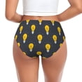thumbnail image 3 of Womens Underwear Bulb Pattern grey Cuteness No Show Seamless Underwear for Women, Soft Stretch Women's Panties, Hipster Ladies Panties Bikini Underwear Briefs, 3 of 6
