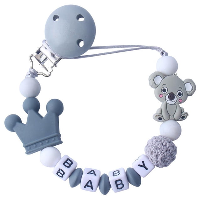 Cadena Para Chupete De Silicona De Alimentaria, Cadena Para Chupete De Bebé, Cadena De Dentición Segura, Mordedor Para Bebé, Soporte Para Chupete, Regalo Para Recién