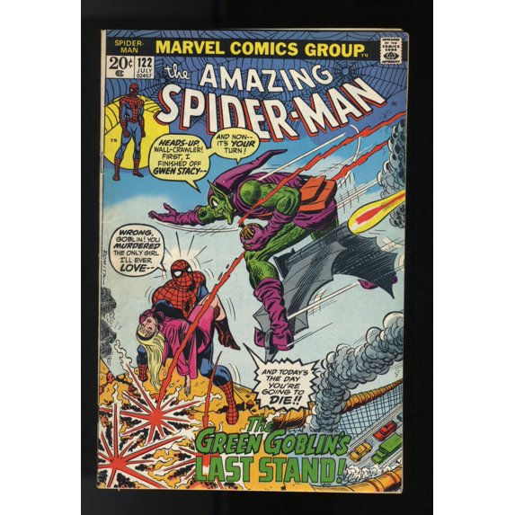 Amazing Spider-Man #122 FN 6.0 Death of the Green Goblin! Comic Book