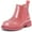 Pink, variant on Bocca Girls Glitter Chelsea Boots Black Ankle Booties With Zipper 1M