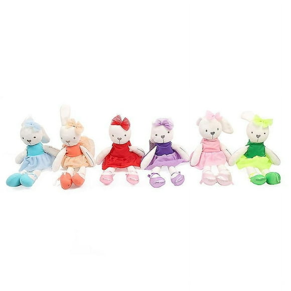 Ballerina Rabbit Stuffed Animal Adorable Soft Stuffed Toys Rabbit Doll Girls Gift On Birthday Christmas Festivals PINK 42X8X7cm 1PCS