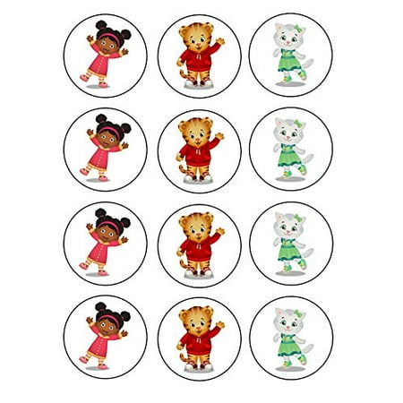 Daniel Tiger Cupcake Topper Edible Frosting Image 12ct