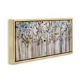 thumbnail image 2 of Bare Branch Trees Birch Forest Gold Floating Frame Canvas Art, 31 x 14, 2 of 8