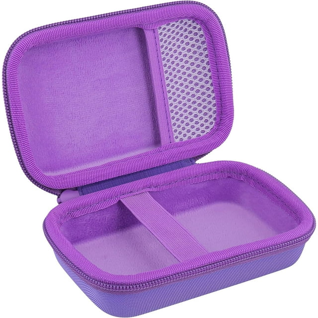 Estuche Rígido de Viaje para JBL Go 4 / Go 3 / Go 3 Eco (Color Púrpura), Funda Protectora Impermeable y a Prueba de Golpes con Correa de Mano para Altavoz Bluetooth Ultra Portátil