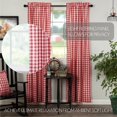 thumbnail image 4 of VHC Brands Annie Buffalo Check 4 PC Country Red Curtain Set (2 Prairie Swag 36x18 and 2 Tier 36x36), 4 of 4