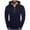 Navy1, variant on GigrtiJin Men's Cargo Sweatshirt Solid Color Half Zipper Multipocket Long Sleeve Hoodies Hooded Casual Activewear Tunic