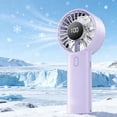 thumbnail image 4 of Transparent USB Rechargeable Handheld Fan with 7-Color LED Lights, Quiet High-Wind Portable Outdoor Cooling Fan, ABS+PC, 2000 mAh, 4 of 7