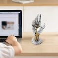 thumbnail image 5 of Cyberpunk Robot Hand Model - Mechanical Arm Desktop Decoration, Creative Office Home Decor, Unique Gift for Men & Collectors (1 Piece), 5 of 7