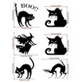 thumbnail image 3 of 39x56cm 15.4x22inch Pegatinas de pared de Pvc, calcomanías de gato bruja de Halloween, decoración artesanal para fiesta en casa, 3 of 3