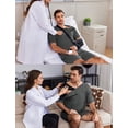 thumbnail image 6 of Pinspark Post Shoulder Surgery Shirts for Men Women Snap Adaptive Hospital Gowns Tear Away Shoulder Replacement Recovery Clothes, 6 of 6