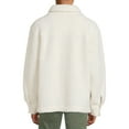 thumbnail image 3 of No Boundaries Men's and Big Men's Button-up Faux Sherpa Jacket, Sizes XS-3XL, 3 of 5