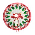 thumbnail image 4 of 15.74'' Christmas Tree Skirt -Merry Christmas Santa Claus Christmas Tree Pattern, Rustic Farmhouse Christmas Tree Skirt Mat for New Year Xmas Home Decor Christmas Decorations, 4 of 7