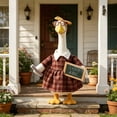 thumbnail image 4 of Nkmbld Porch Goose Decor Spring Summer Lawn Porch Goose Clothes for 23" Cement Plastic Statue Patio Yard Garden Lawn Outdoor Decoration, 4 of 8