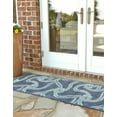 thumbnail image 4 of Unique Loom Outdoor Coastal Collection Area Rug - Tethered (2' x 6' Runner Navy Blue/Ivory), 4 of 12