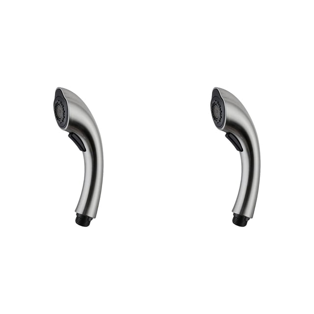 YWIYIUD 2PCS 2 In 1 Double Head Shower Adapter Durable Kitchen Pull Down Faucet Side Spray Durable Sprayer Head Replacement Part for Home Hotel and Restaurant