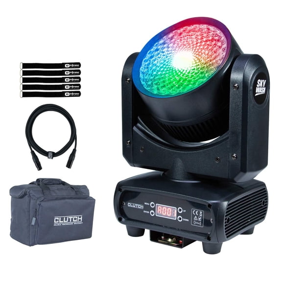 Clutch SKY-WASH 150W RGBW LED Moving Head Motion Wash Light Fixture with Bag Package