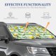 thumbnail image 4 of Balery Lemon Parasol para parabrisas de coche de 2 piezas | Parasol plegable para parabrisas delantero de coche para la mayoría de sedanes-Small, 4 of 6