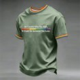 thumbnail image 2 of OIOLOYJM Men's We the People Means Everyone Shirt Pride US Shirts Rainbow Flag Short Sleeve Crewneck Lounge Vacation Party Clothes Light Green L, 2 of 4