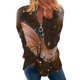 thumbnail image 1 of Gibobby Tirantes Para&nbsp;Camisa Camiseta de manga larga con cremallera superior para mujer con estampado de mariposas de primavera y verano（Multicolor, M), 1 of 4