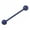 Blue, variant on 14G Solid Titanium Industrial Barbell Tongue Ring Body Piercing Bar 6mm Ball Ends - Sold Each