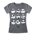 thumbnail image 1 of Pesadilla Antes de Navidad - Camiseta Jack Skellington para Mujer (Gris Carbón), 1 of 2