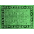 thumbnail image 1 of Ahgly Company Indoor Rectangle Oriental Emerald Green Traditional Area Rugs, 2' x 3', 1 of 4