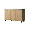 thumbnail image 4 of Wooden Cabinets, Corby 45"W Dark Dusty Oak Finish 3-Door Shoe Cabinet, Dark Oak Living Room Cabinets,Particle Board Cabinets With Doors, Furniture Primary Living Space Cabinets, 4 of 5