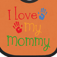 thumbnail image 4 of Inktastic I Love My Mommy Handprints Boys or Girls Baby Bib, 4 of 4