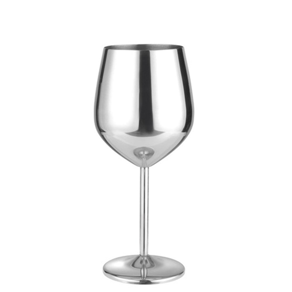 500ml Set of 2 Wine Glasses Stainless Steel Dinner Cup Shatterproof Gold Silver 