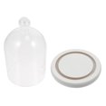 thumbnail image 5 of TUIBELYN VOSAREA Glass Cloche Bell Jar with Wood Base for Plants and Decor, 5 of 6