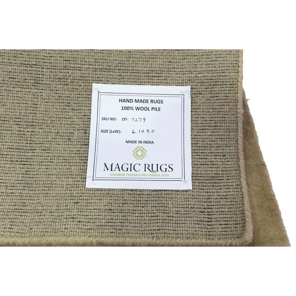 Beige Tribal 5X8 Gabbeh Modern Rug