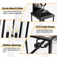 thumbnail image 2 of Lámpara de pared Light Fixture Yolsunes, 61 cm, negra, impermeable, 3 luces, 2 of 9