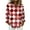 Red 03, variant on AKOEE Button Down Plaid Shirts for Women Regular Fit Long Sleeve Casual Lapel Collar Blouses Christmas Outfits (XL, Red 03)