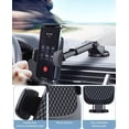 thumbnail image 4 of Soporte para teléfono para automóvil Soporte para teléfono para parabrisas de automóvil Ventilación de aire Soportes universales para automóviles manos libres aptos para teléfonos inteligentes iPhone, 4 of 5