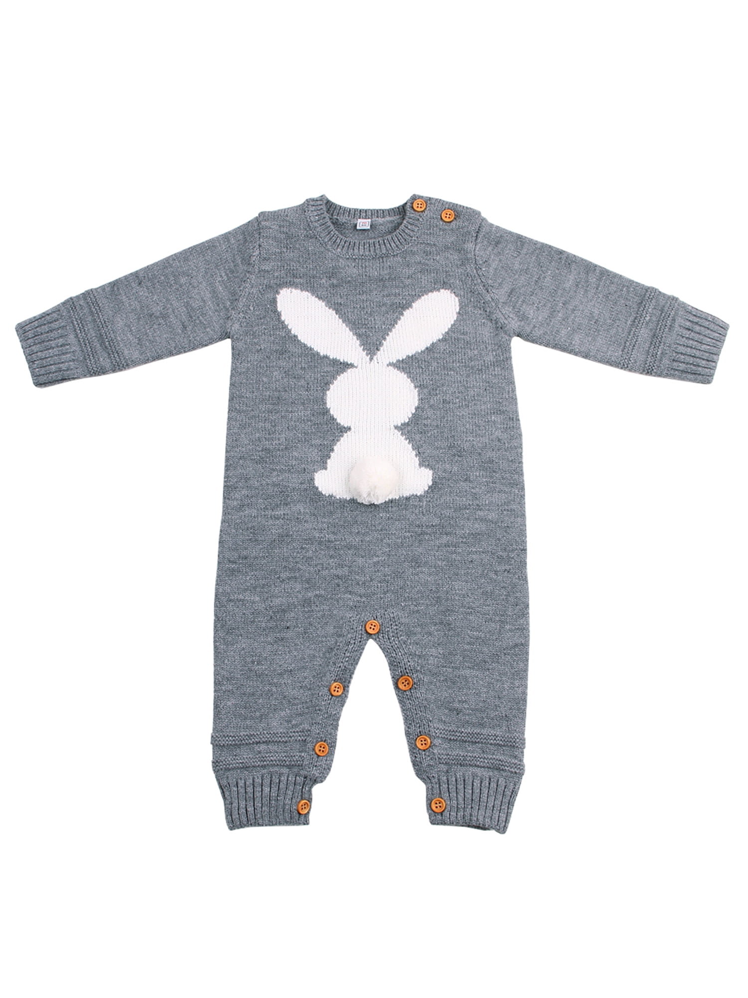knitted bunny romper