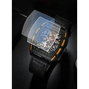 GUANQIN Men Japan Automatic Mechanical Luminous Tonneau Design Stainless Steel/Leather/Rubber Wrist Watch Skeleton Tourbillon Sapphire Crystal Waterproof Self-Winding Clock