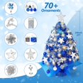 thumbnail image 2 of Nefalea para árbol de Navidad de 2 pies con 60 luces LED y más de 70 adornos, 2 of 7
