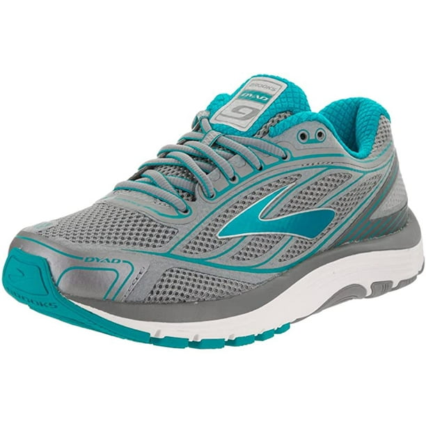 Brooks Women's Dyad 9 Running Shoe, Primer Grey/Capri Breeze/Silver, 6.