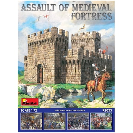 MiniArt Assault of Medieval Fortress 1/72 Scale Plastic Model Kit