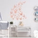thumbnail image 3 of Juego de 36 pegatinas de pared de mariposas con diseño hueco 3D, extraíbles, para sala de estar Dorado rosa, 3 of 8
