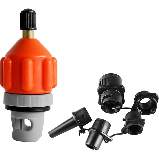 Inflatable Boat SUP Pump Adaptor, Universal Air Valve Adapter with High-Quality Copper Reinforced Nylon for Quick Inflation and Easy Conversion, Suitable for Stand Up Paddleboard, Canoe, Rubber Boat